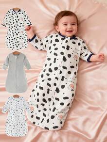 1pc/3pcs Soft & Comfortable Newborn Swaddle Blanket, Suitable For Spring/Summer, Unisex For Baby Boys & Girls, Easy To Use & Wrap, Fits 0-3 Months Infants, Great For Baby Shower Gifts, Outdoor Activities, And Newborn Essentials - Multicolor - View 4