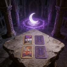 Bộ bài Tarot Kỳ Lân phong cách Gothic đích thực gồm 78 lá, kích thước tiêu chuẩn 10.3x6.3cm, 139g, bài bói toán và trò chơi trên bàn cờ huyền bí. - 0162W-11 - Xem 6