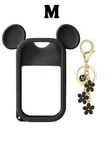 1个花朵钥匙扣免洗洗手液喷雾瓶套，1盎司（30毫升）2026字母花朵珍珠包包挂饰喷雾瓶吊坠，以及硅胶米老鼠耳朵造型喷雾瓶防摔防撞保护套，珍珠手链设计，方便旅行携带，可挂在包包、钥匙或儿童背包上，耐磨、防水、可水洗、可重复使用。 - 彩色 - 查看 84