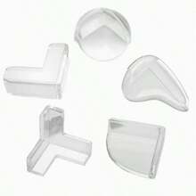 10/20 pièces Protège-coins en silicone pour meubles, design transparent et doux pour protéger les coins et les bords des meubles contre les dommages - C-Transparent - Voir 5