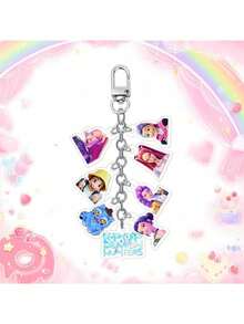 多款经典卡通动漫书包配件手办韩流圣诞节恶魔猎人RumiZoey原创包饰年轻串烧钥匙链包饰日常便携小巧车载挂件精致圣诞礼物情人节复活节派对节日礼物 - 彩色 - 查看 16