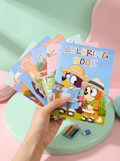 《布鲁伊涂色书》——充满乐趣和创意的涂色页，以布鲁伊和她的朋友们为主角，非常适合孩子们提升创造力并放松身心。采用耐用优质纸张，是家庭和学校使用的理想之选，也是开学季的完美礼物。