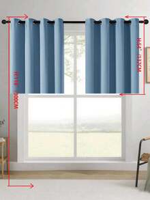 Blackout Curtains, Thermal Insulated, Opaque Curtains With Grommets, UV Protection, Bedroom Home Living Room Interior Decor - Blue - View 34