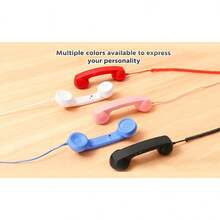 复古风格手机听筒，Type-C接口，适用于智能手机，高品质音效，创意设计 - 查看 7