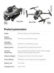 2026 New Dual Camera Drone, Brushless Motor Auto Return Drone With 4.5" FPV Remote Controller, Orbit Shooting, Smart Tracking, Optical Flow Hovering And Intelligent Obstacle Avoidance, Built-In Camera, Easy To Use For Beginners, Perfect Gift For Starters - View 11