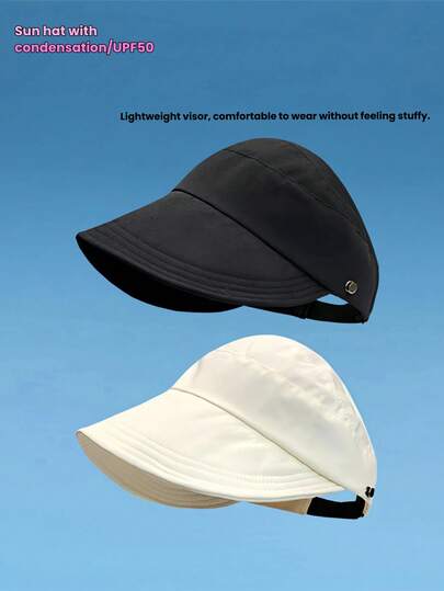 多色简约时尚遮阳帽，透气防紫外线多功能棒球帽，适合日常佩戴、骑马等场合，可折叠收纳设计