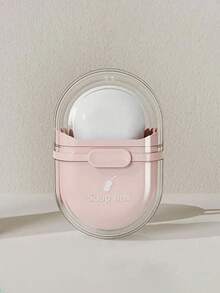 1个椭圆形便携式密封皂盒，适合户外徒步、露营、商务旅行，带盖旅行皂盒，浴室收纳，适合海滩、暑假和返校季，旅行必备，旅行配件，学习用品，假日必备，男女通用 - 彩色 - 查看 16