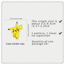 100 PCs Handmade Funny Cute Pokemon Waterproof Stickers DIY For Phones Laptop Skateboard Creative Graffiti Car Motor Sticker - Single Piece - View 2