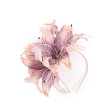 1Pc Flower Fascinators For Women Tea Party Floral Headband Church Kentucky Cocktail Derby Hats For Wedding Costume,Beach Clothing Outfits,Summer Accessories - Multicolor - View 16