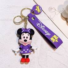 1pc Disney Mickey & Minnie Silicone Keychain, Bag Charm, Party Favor Keyring - Multicolor - View 15
