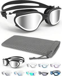 Black & White/Polarized Mirror Silver Lens