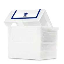 25/50/100片装 8英寸 x 8英寸 超柔软一次性卸妆湿巾，植物纤维材质，适用于面部，适合敏感肌肤，旅行必备，方便卸妆，加厚柔软 - 彩色 - 查看 9