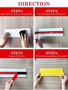 WalDecoo 1roll Heavy Duty Double Sided Foam Tape Strong Adhesive Waterproof Mounting Tape For Walls Home Office Automotive - View 10