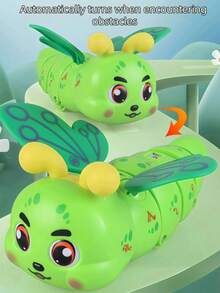 适合2岁以上儿童的电动动物骑乘玩具，360°旋转带闪光灯，可自动行驶，适合2岁以上男孩女孩作为生日礼物、婴儿玩具、旅行玩具、幼儿玩具、婴幼儿玩具 - 彩色 - 查看 8