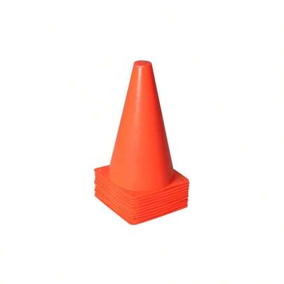 9 Inch Orange Traffic Cones, Plastic Sports Cones, Soccer Training Cones Outdoor Activity Festive Events Sets Of 10/15/ 20