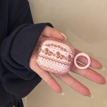 Cute Kawaii Faroe Island Pony With Hanging Loop Earphone Case, Suitable Compatible With Airpods Pro 2, Minimalist Protective Cover Compatible With Apple Pro, 4, 3, 1/2, Fashionable For Girls - Pink - View 2