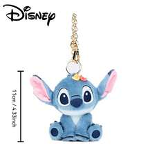 Disney 1个莉萝与史迪奇官方卡通毛绒挂件，可作包包装饰或生日礼物 - 藍色 - 查看 12