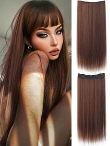 20" 24" 28"Synthetic Hair Extensions Hairpiece 5 Clips Long Straight Heat Resistant Hair Piece Natural Hairstyle For Women Daily Used - Multicolor - View 13