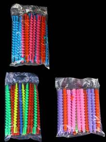 20/40pcs Random Color Long Curling Hair Rollers, Hair Curlers, Spiral Hair Curlers, DIY Hairstyling Tools, Women Hair Accessories, Hairstylist, Beauty Salon, Back To School Season, 1pc - Multiple Styles - View 6