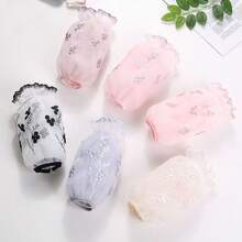Double Layer Lace Short Sleeve Covers Women Cute Anti-Dust Arm Sleeves Office - A - View 2