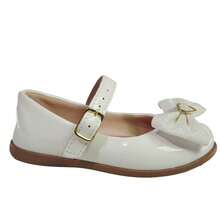 Girls' Ballet Flats, Sizes 20 To 34, Direct From The Factory. Glitter. - 白色 - 查看 6