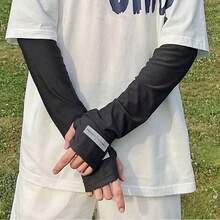 两套男女通用防紫外线臂套，具有降温和压缩功能，覆盖整个手臂并带有拇指孔。 - 防曬冰袖 - 查看 3