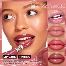 QIBEST Esencia Hidratante y Iluminadora, Tubo de Colágeno Tipo Exprimible, Brillo de Labios Nutritivo y Voluminizador, Cuidado Diario de Maquillaje de Labios para Mujeres - Multicolor - Ver 6