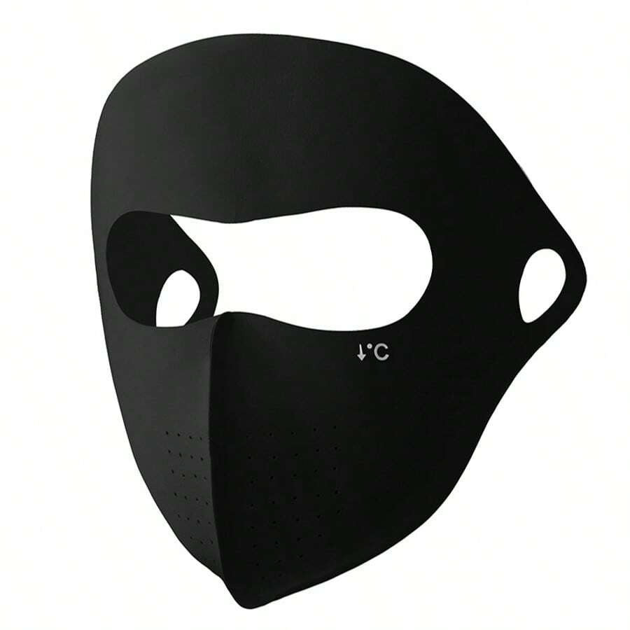 1pc New Full Face Sun Protection Mask, Anti-UV High Fashionable Face Bikini, Summer Ice Silk Cycling Dust-Proof Sunshade Mask - Multicolor - View 1