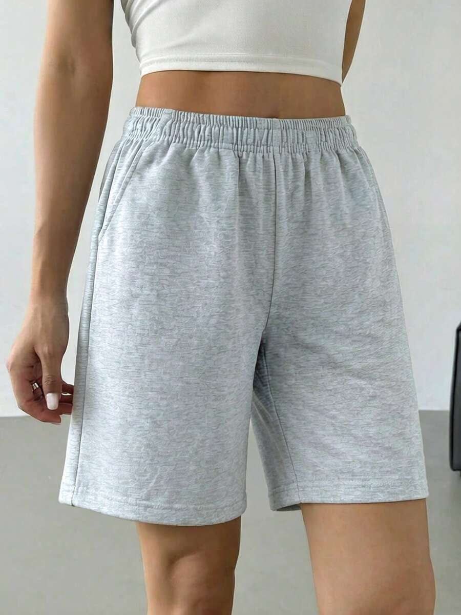 1 chiếc quần short ống đứng đa năng, tối giản, thoải mái, thoáng khí, mềm mại, thân thiện với da dành cho bé gái và thanh thiếu niên, thích hợp đi làm, tập luyện, thể thao ngoài trời, chạy bộ, đi nghỉ mát, yoga, mùa xuân/hè/thu. - Màu Xám nhạt - Xem 1