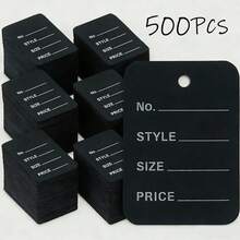 50/200/500pcs Handwritten Price Tags, Suitable For Clothing, Shoes, Hats, Jewelry Price Tag Cards - Multicolor - View 20