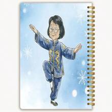 1 pezzo Diario per il monitoraggio del peso con guida al Tai Chi, 50 fogli 100 pagine a griglia, rilegatura a spirale, manuale di guida al Tai Chi 150-280 libbre, dimensioni 8,3 x 5,5 pollici - Rettangolo - Visualizzare 2