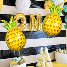 3pcs Large Fruit Shaped Balloons Decor, Suitable For Theme Party Birthday Decoration (Pineapple) - Pineapple Balloon - View 1