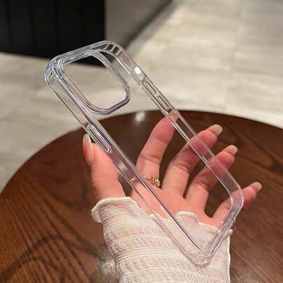 Ốp điện thoại acrylic trong suốt, màu trơn, kiểu dáng tối giản, tương thích với iPhone 17PROMAX/17PRO/17/16 Pro Max/16/16 Pro/16 Plus/15/15 Pro Max/15 Pro/15 Plus/11/12/13/14 Pro Max/XS/XR/11 Pro/11 Pro Max/12 Pro/12 Pro Max/13 Pro/13 Pro Max/7 Plus/14 Pro/14 Pro Max/14 Plus/7 Plus/8 Plus/8/SE2, chống nước, chống sốc, chống trầy xước, ốp mềm, quà tặng mùa xuân lễ Phục sinh.