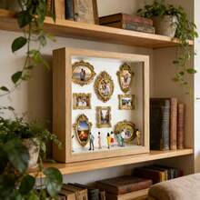 DIY Mini Museum Shadow Box - Celebrate Your Cherished Memories In A Unique Way, Shadow Box Frame Kit With Customizable Photo Display And Miniature Figurine, Personalized And Distinctive Decorative Keepsake - A - View 2