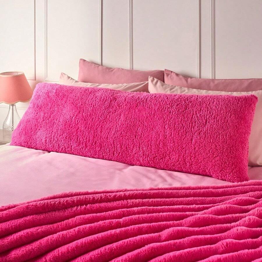 Pillow For Sleep, Support Pad For Hugging Pillow, Back Support - Hot Pink - View 1