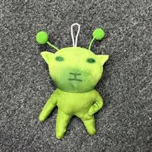 1pc Fantasy Alien Cat Cartoon Keychain, Movable Joint Keychain, Cute And Quirky Healing Creative Ornament Bag Accessory - 彩色 - 查看 6