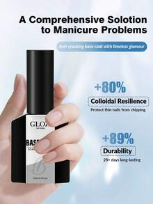 GLOZ 15毫升透明免擦洗凝胶底油，持久耐用，适合DIY家用UV固化凝胶美甲 - 1 Set - 查看 6