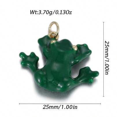 1件铜质时尚创意新款个性化3D牛角、青蛙、复活节彩蛋、飞机吊坠饰品，适用于DIY手链、项链、耳环等珠宝配件