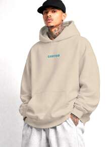 Unisex Oversized Street Style Taurus Zodiac Sweatshirt Ref4720 - Khaki - View 2