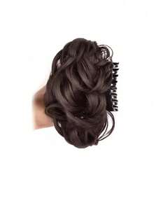 1pc Curled Hair Clip, Suitable For Daily Wear - Oval Bud - View 4