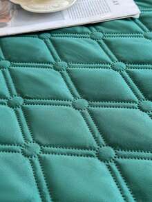 1pc Waterproof Mattress Protector, Soft Breathable Fitted Sheet, Noiseless Bed Cover - Green - View 4