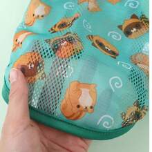 1件宠物轻便透气网眼背心，夏季新款，适合猫狗，可连接牵引绳 - 白色 - 查看 9