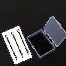 50pcs Studio Black U-Shaped Wavy Clips, Thickened Hair Clips, Bun Fixing U-Shaped Hairpins, Hair Accessories - Multiple Styles - View 11