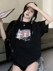 Women T-Shirts - Black - View 2
