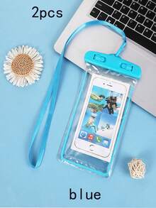3/2/1 Pcs Waterproof Phone Case, PVC Transparent Luminous Waterproof Phone Pouch, Casual Waterproof Phone Bag, Suitable For Swimming, Rafting, Vacation, Beach, Sports, School Supplies, Indoor Swimming In Autumn/Winter, Travel Essential, Holiday Sports Bag, Suitable For Sports & Fitness, Large Capacity Travel Bag, Unisex, Suitable For Vacation, Swimming, Beach - Multicolor - View 49