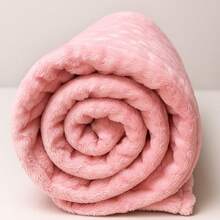 Striped Velvety Ribbed Blanket For Couples 2.00x1.80m - Màu hồng gỉ - Xem 3