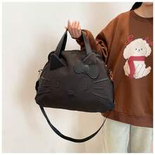Hello Kitty Travel Bag / Large Capacity Shoulder Messenger Bag / Business Trip Casual Use Luggage Bag, Can Fit Over Suitcase Handle - Multicolor - View 5