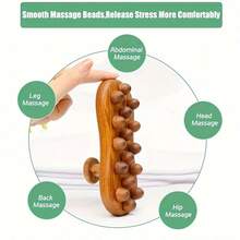 Carbonized Body Massager, 16 Beads, Orange Peel Tissue Massage Brush, Suitable For Waist, Abdomen, Legs, Hands And Back, Body Massager, Massage Tool - A - View 7