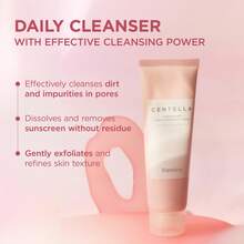 Viareline Poremizing Deep Cleansing Foam, Korean Face Cleanser With Centella Asiatica For Facial Pore Cleansing, Korean Skin Care, Daily Gentle Cleansing Foam For Sensitive Skin - 積雪草 - 查看 5