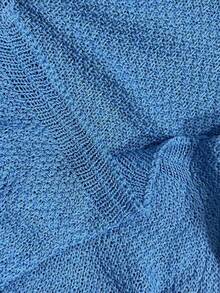 Fashionable Women's Cover-Up Dress, Elegant Ladies' Summer New Halter Mini Dress, Thin Sexy Waist-Cinched Beach Vacation Style Sundress - Blue - View 5